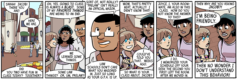 sure, why not, let's do the last three panels from a slight birds-eye view, i hate me