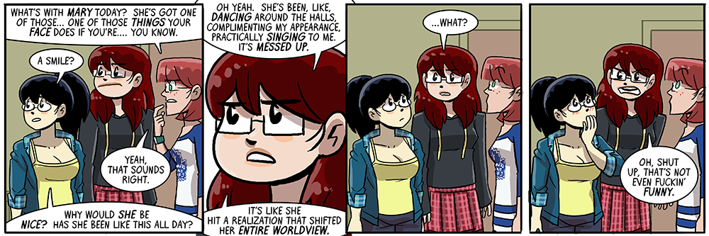 i did eat all of mary's mac and cheese, it's messed up that she knows