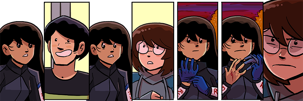 do you think she's on to us