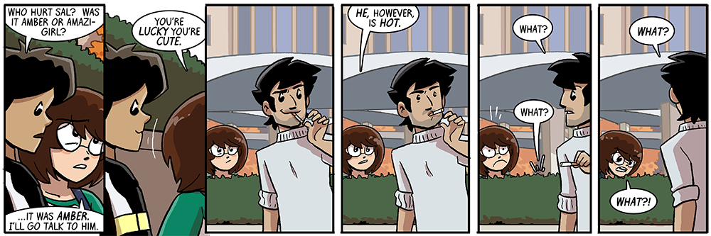 oh no that was supposed to be one of the nonthoughtbubble things you say to yourself that are meant to be internal dialogue!!!!