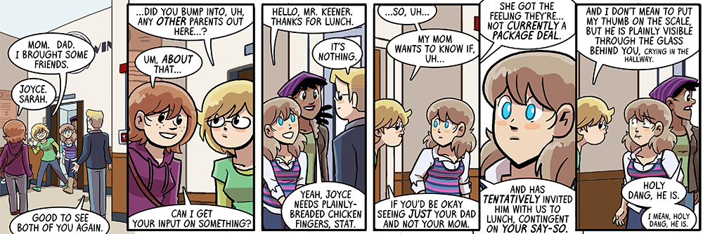 just cutting some onions, because he's cooking his own meals now