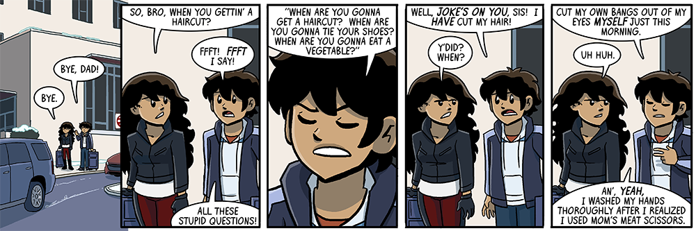 the meat scissors remain unwashed