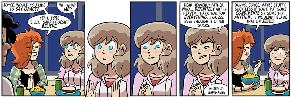 becky would have also accepted 'good bread, good meat, good lord, let's eat'