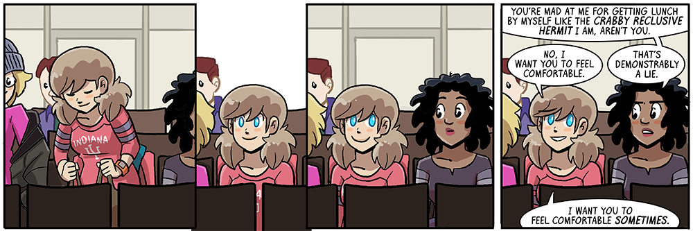 sarah and joyce, classing together, mass hysteria