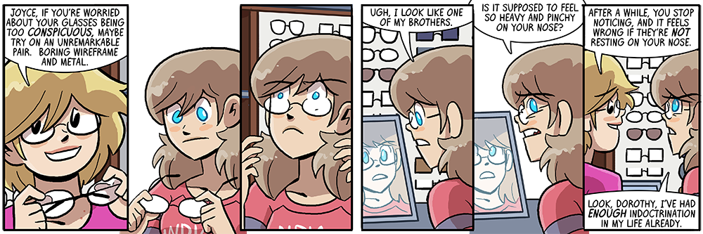 succumb to the glasses, submit 