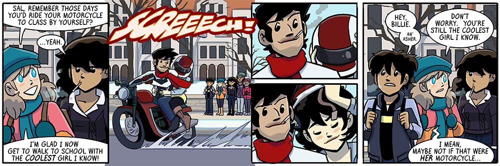 anyone can sit on somebody else's motorcycle, not saying it doesn't help your rankings