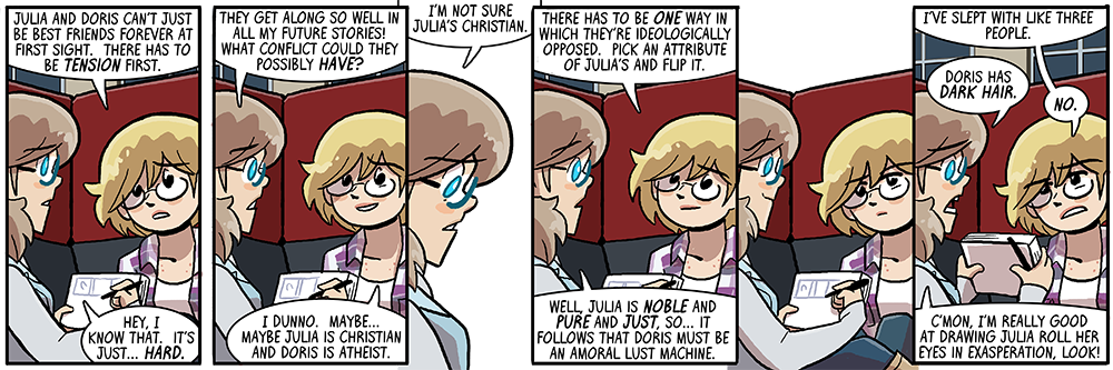 in joyce's drawing style julia's really the only character who CAN roll her eyes