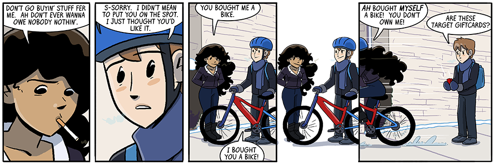 sal's incredibly good at unclasping helmet buckles