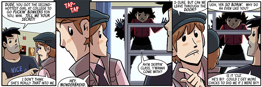 posters and window, but no phone