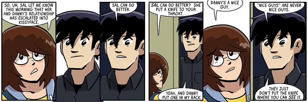 ethan definitely has knives out today