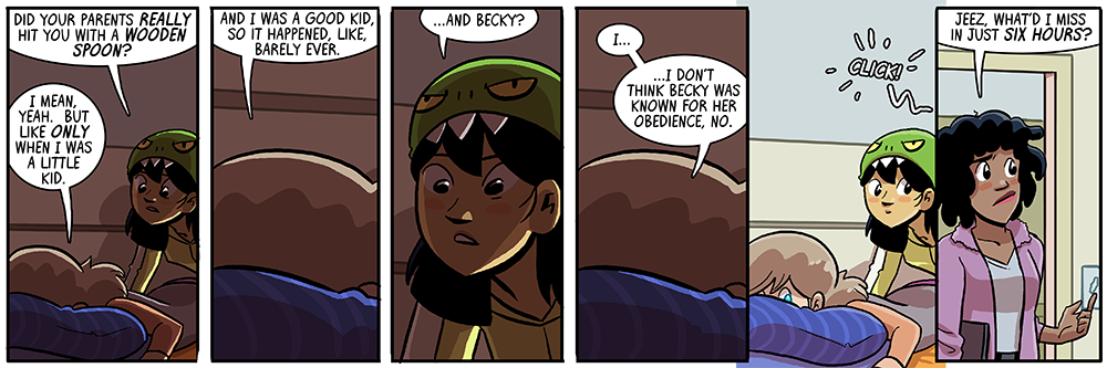 NOW sarah walks in on a couple at an inopportune time, where were you with joe and liz that's right i read those comments yesterday that's how long my buffer is