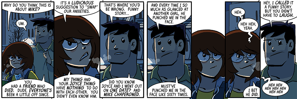 it felt funny at the time, then for a long while it seemed not funny, and now it's funny again???