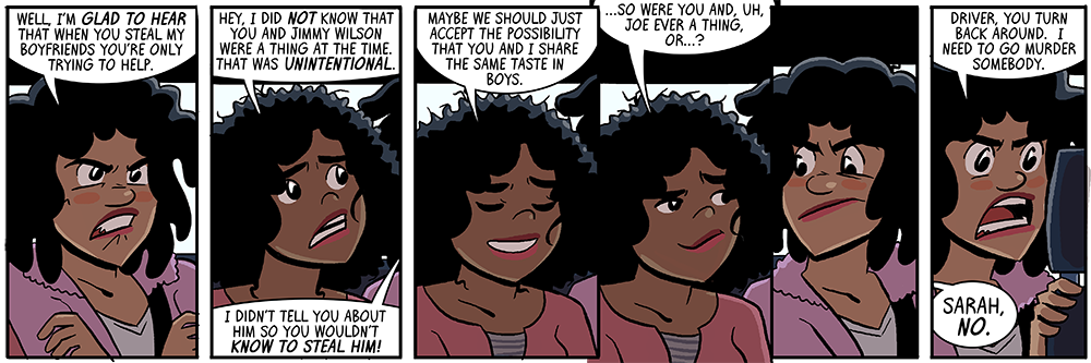 hint: she was not actually glad to hear that, it was a lie