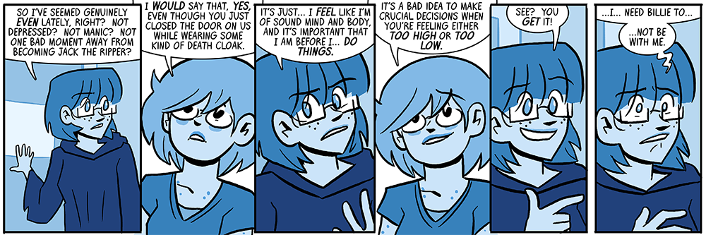 because this is a flashback, and if she stays with me, we create a paradox