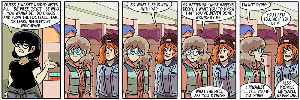 becky is okay with spoilers