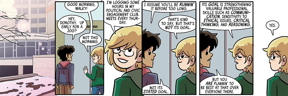 walky why don't you ever take your own wing's elevator