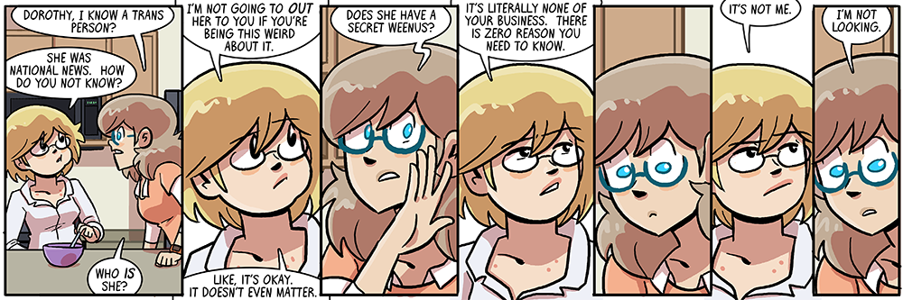 her eyes are up here, joyce