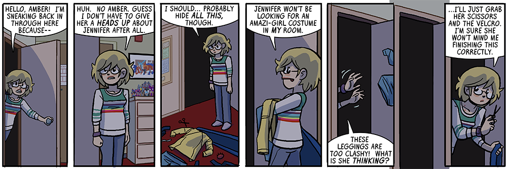 hope she's got a sewing machine in there