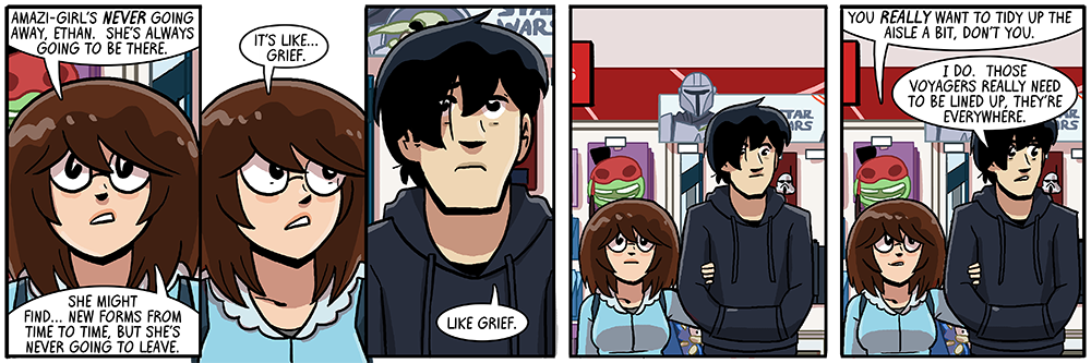 look if they're not properly sorted, then stockers won't know they need to stock new ones