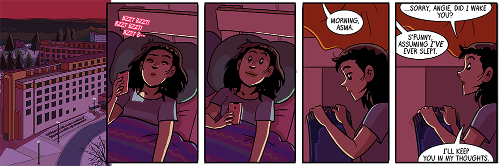 by the time you're a sophomore, you should've evolved beyond the need for sleep